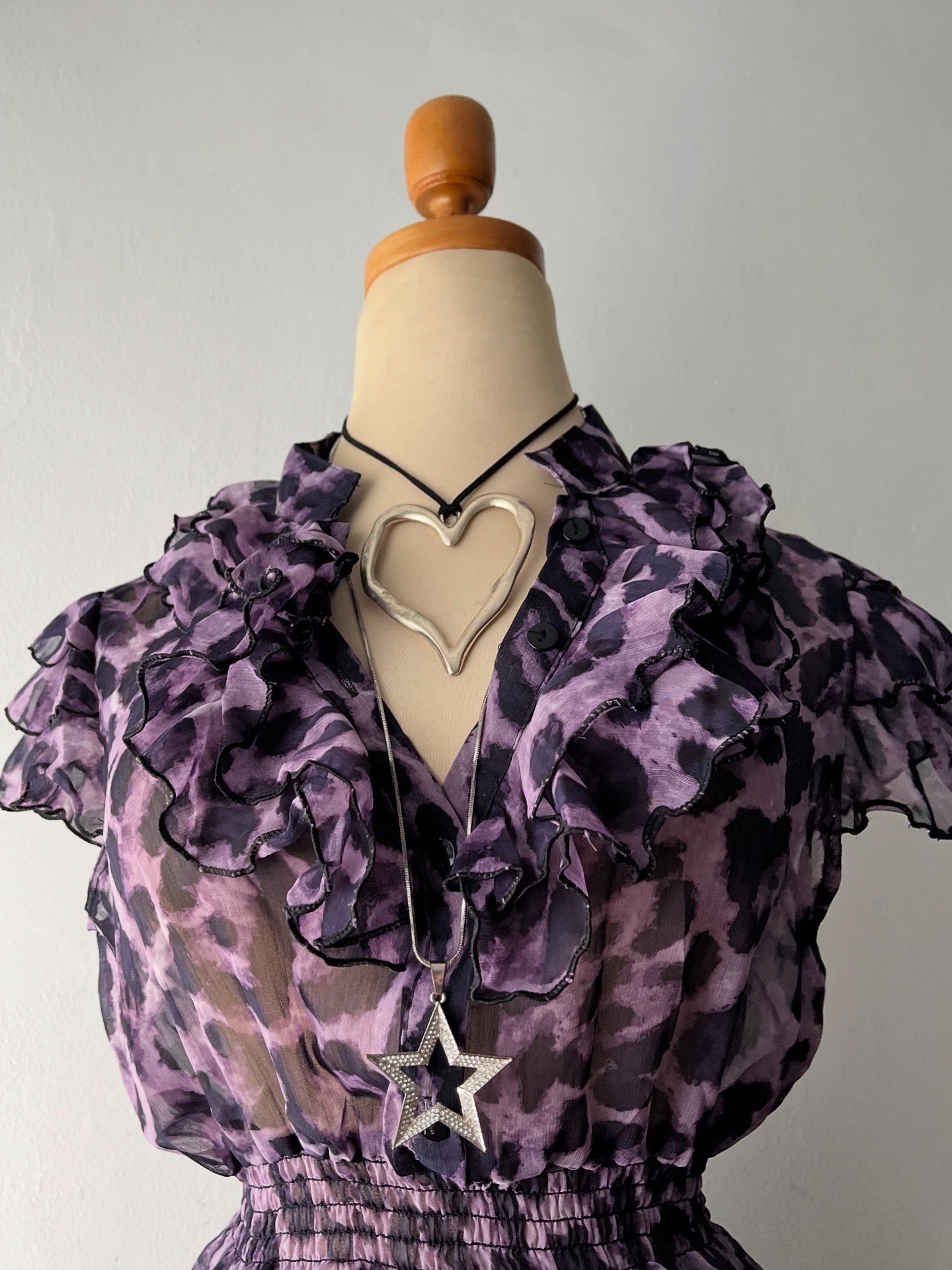 Cheetah print blouse~ Size M