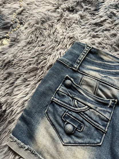Y2k Mini skirt jean~ size S