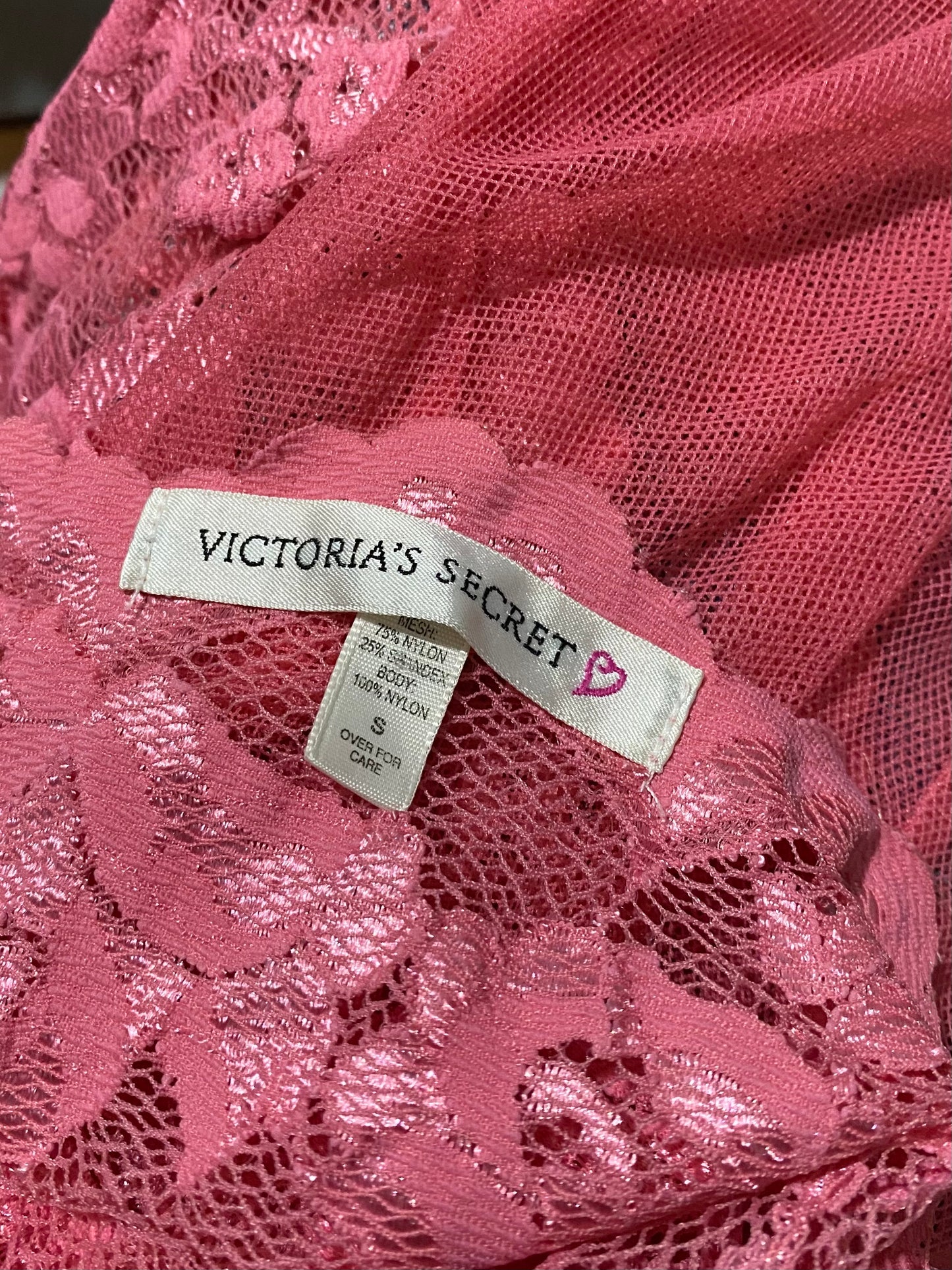 Victoria Secret pink lingerie top