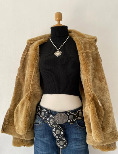 Penny lane jacket with warm inner lining