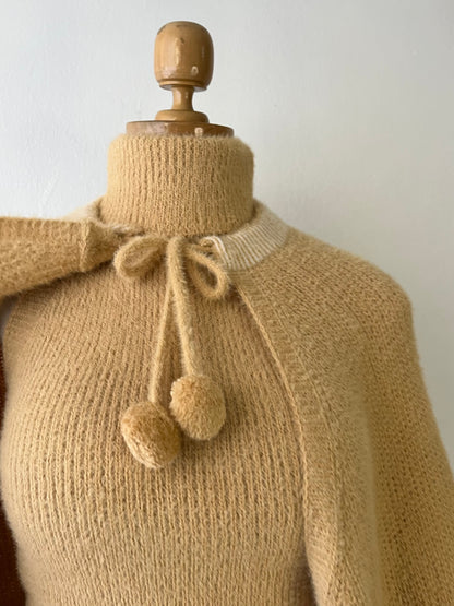 Set (Knitted cardigan + knitted top)