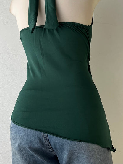 Crossover green top