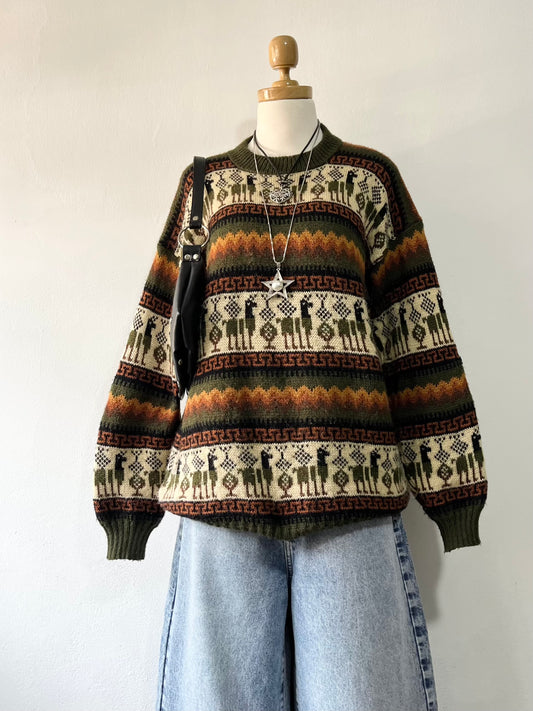 Oversized wool sweater