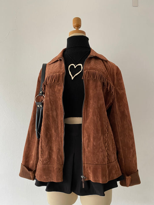 Oversized cow girl jacket