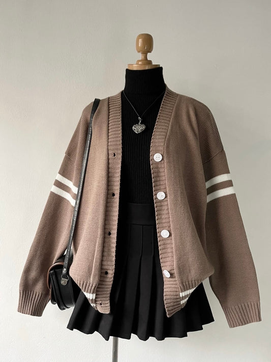 Cardigan oversize beige