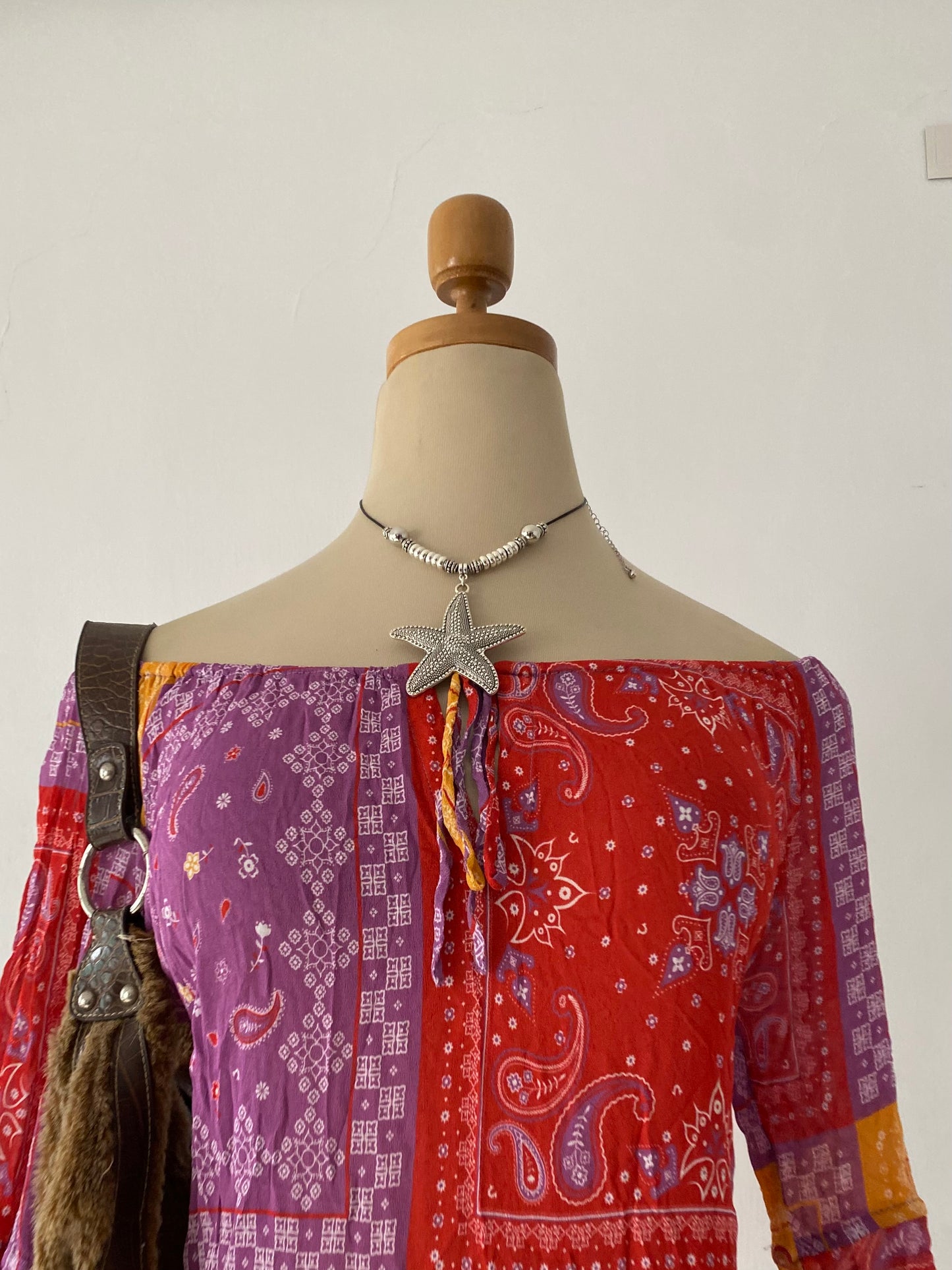 Adorable bohemian top with bell sleeves