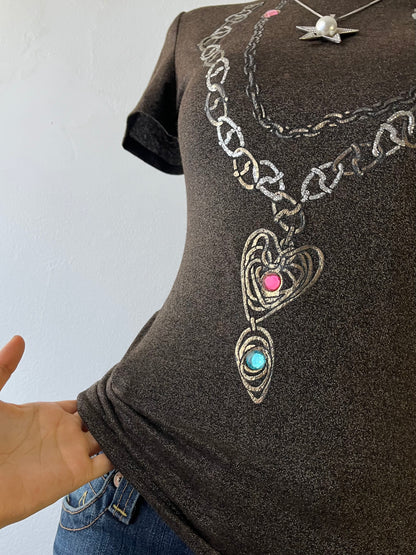 Iconic iridescent top