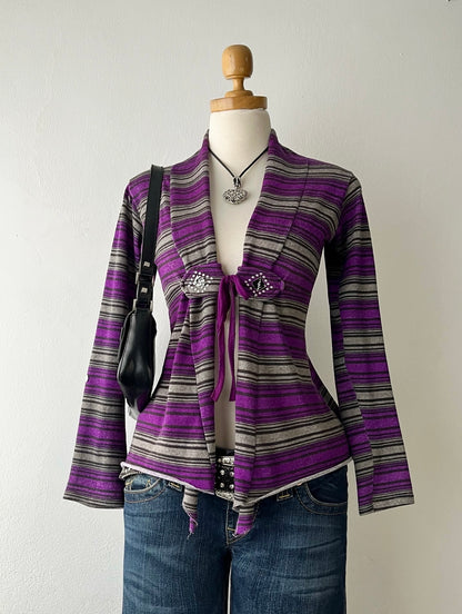 Boho chic cardigan top