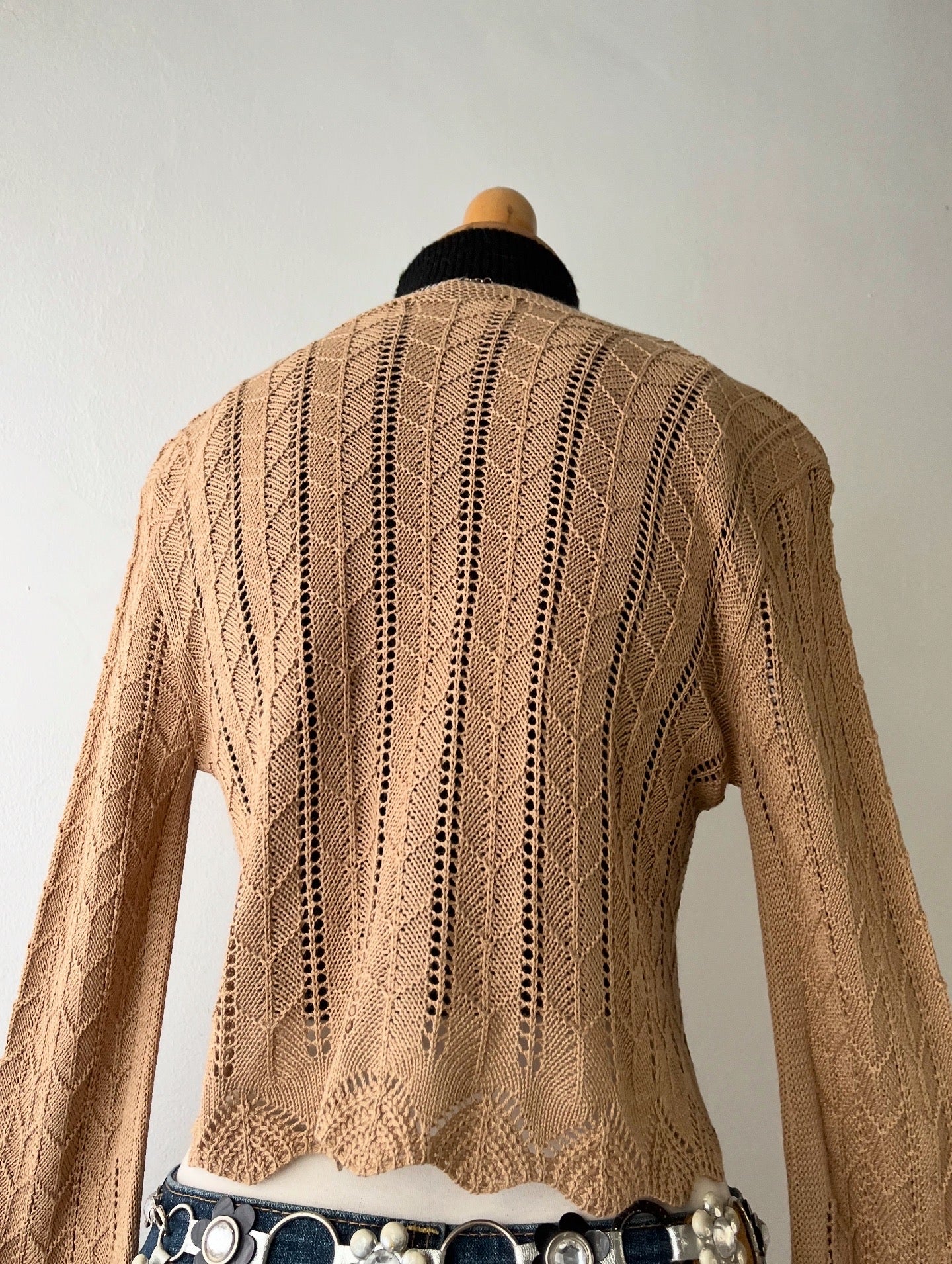 Knitted cardigan beige