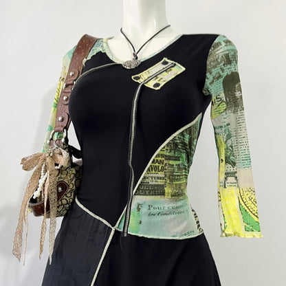 Boho chic patchwork dress