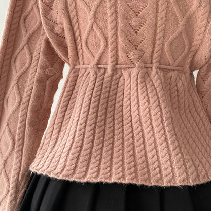 Rosewood sweater with bow
