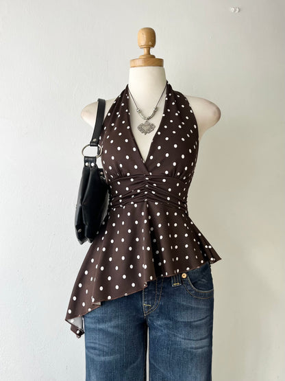 Halter top polka dots