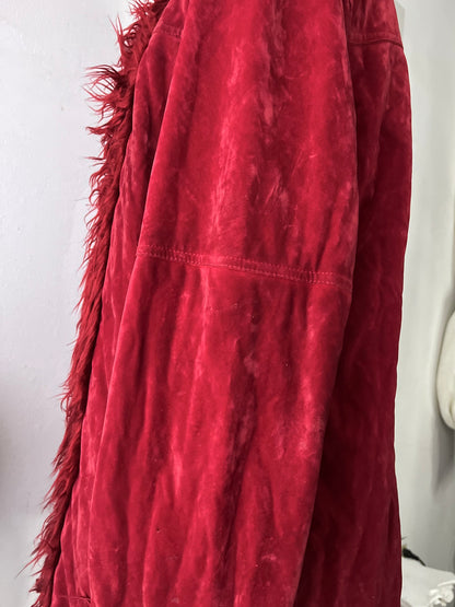 Burgundy penny lane jacket