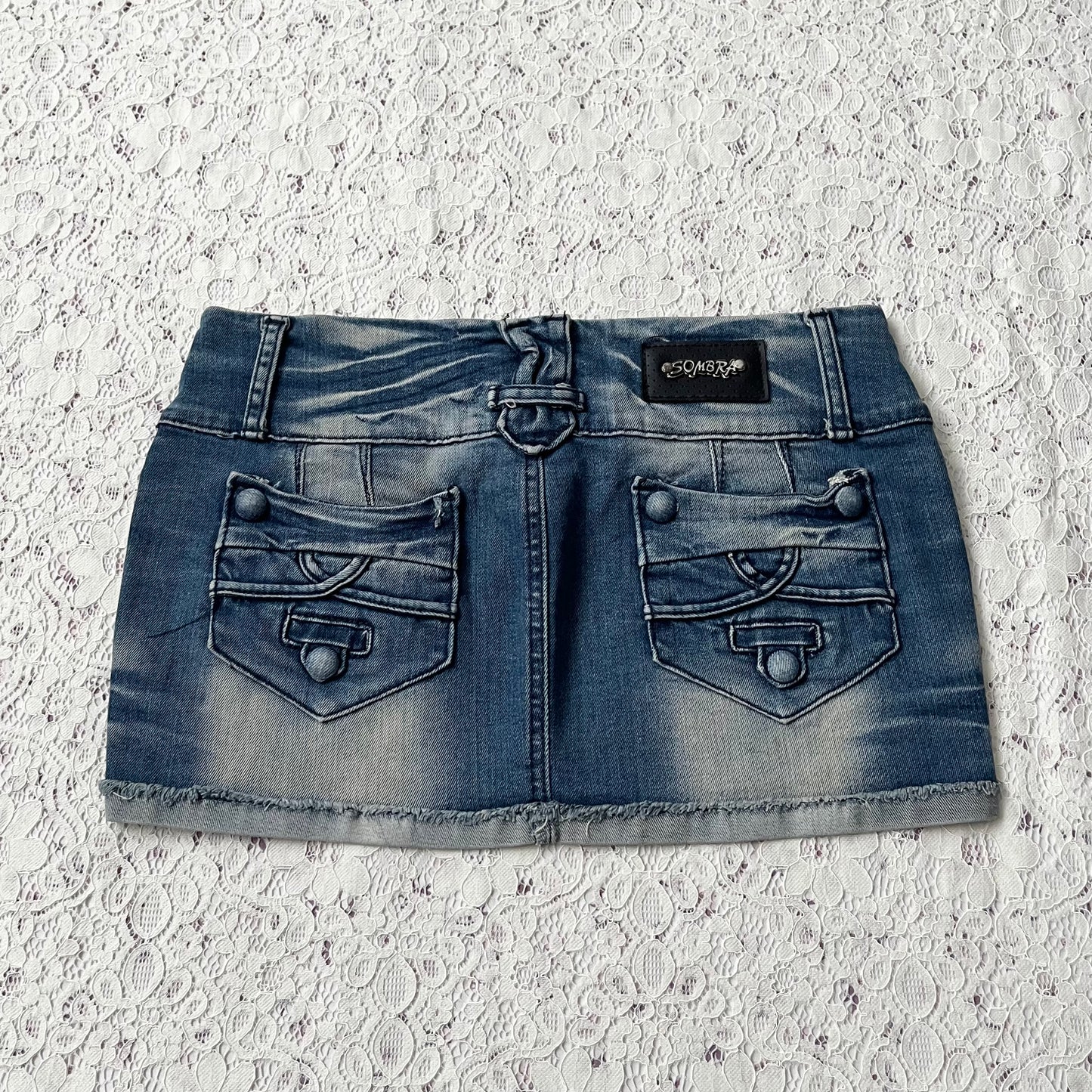 Jean mini skirt