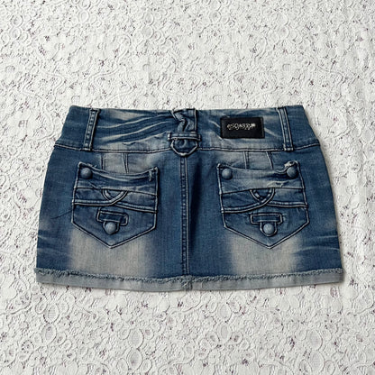 Jean mini skirt