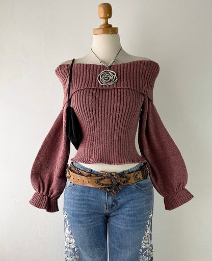 Off shoulder sweater