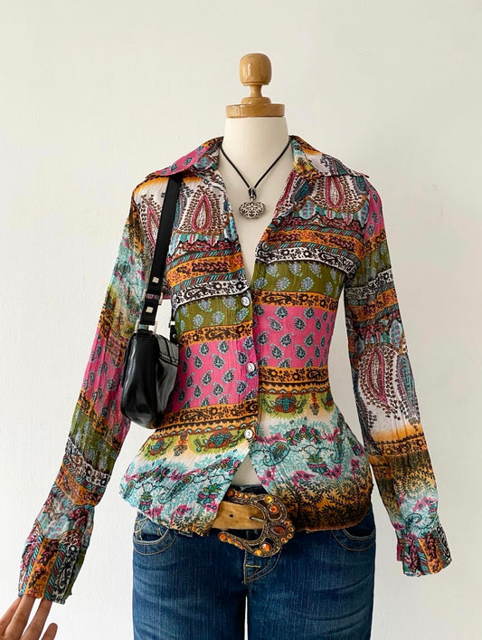 Boho chic blouse