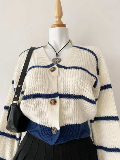 Wool waist cardigan