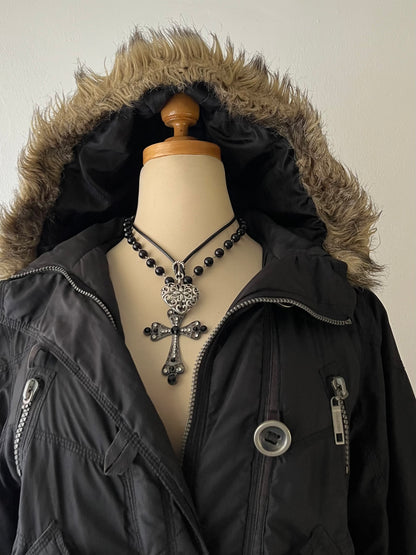 Padded jacket with hood