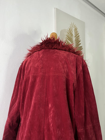 Burgundy penny lane jacket