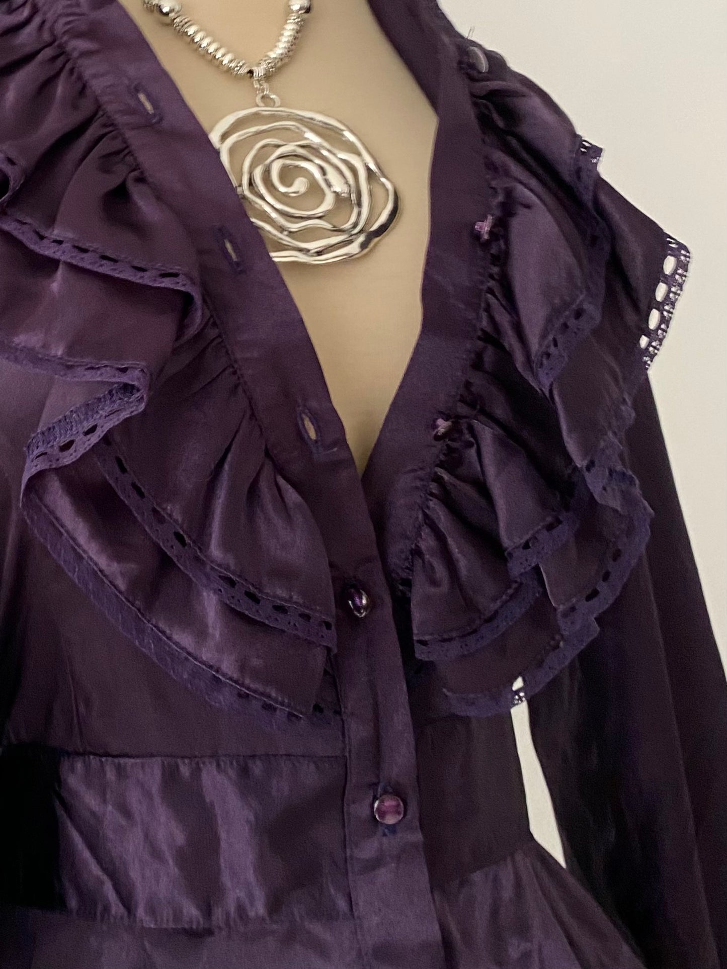 Coquette purple blouse