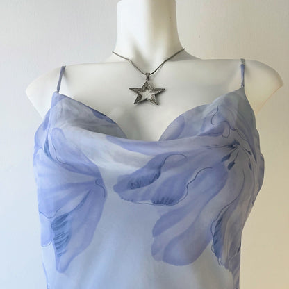 Light blue floral dress