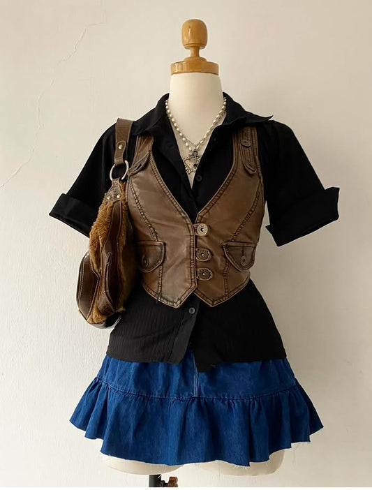 Brown vest