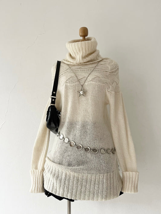 Oversized turtleneck sweater