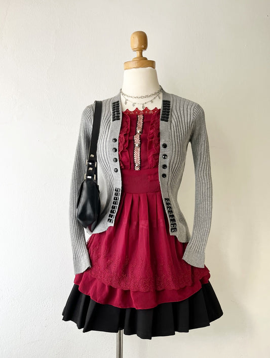 Adorable coquette cardigan top