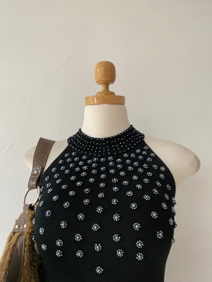 Sequin embroidered top