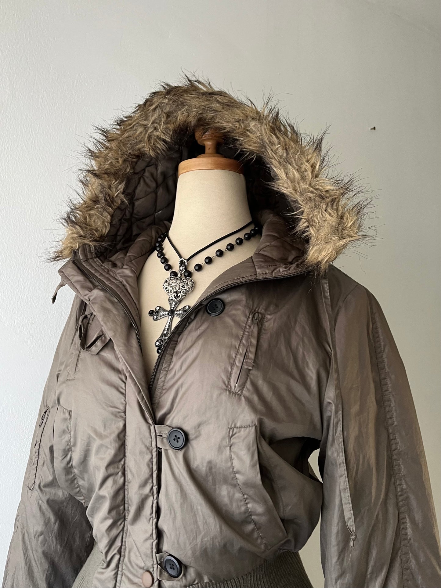 Padded jacket with hood