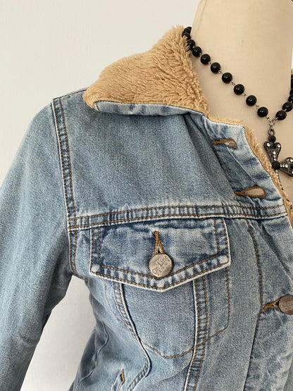 Jean jacket with warm lining