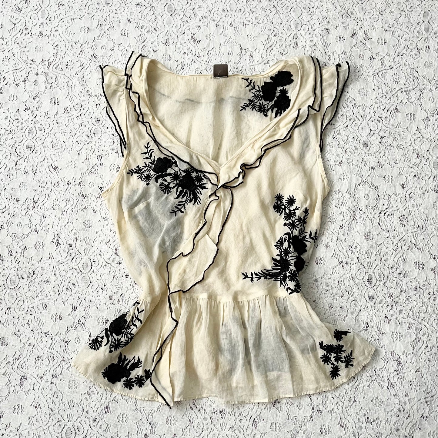 Chiffon coquette top