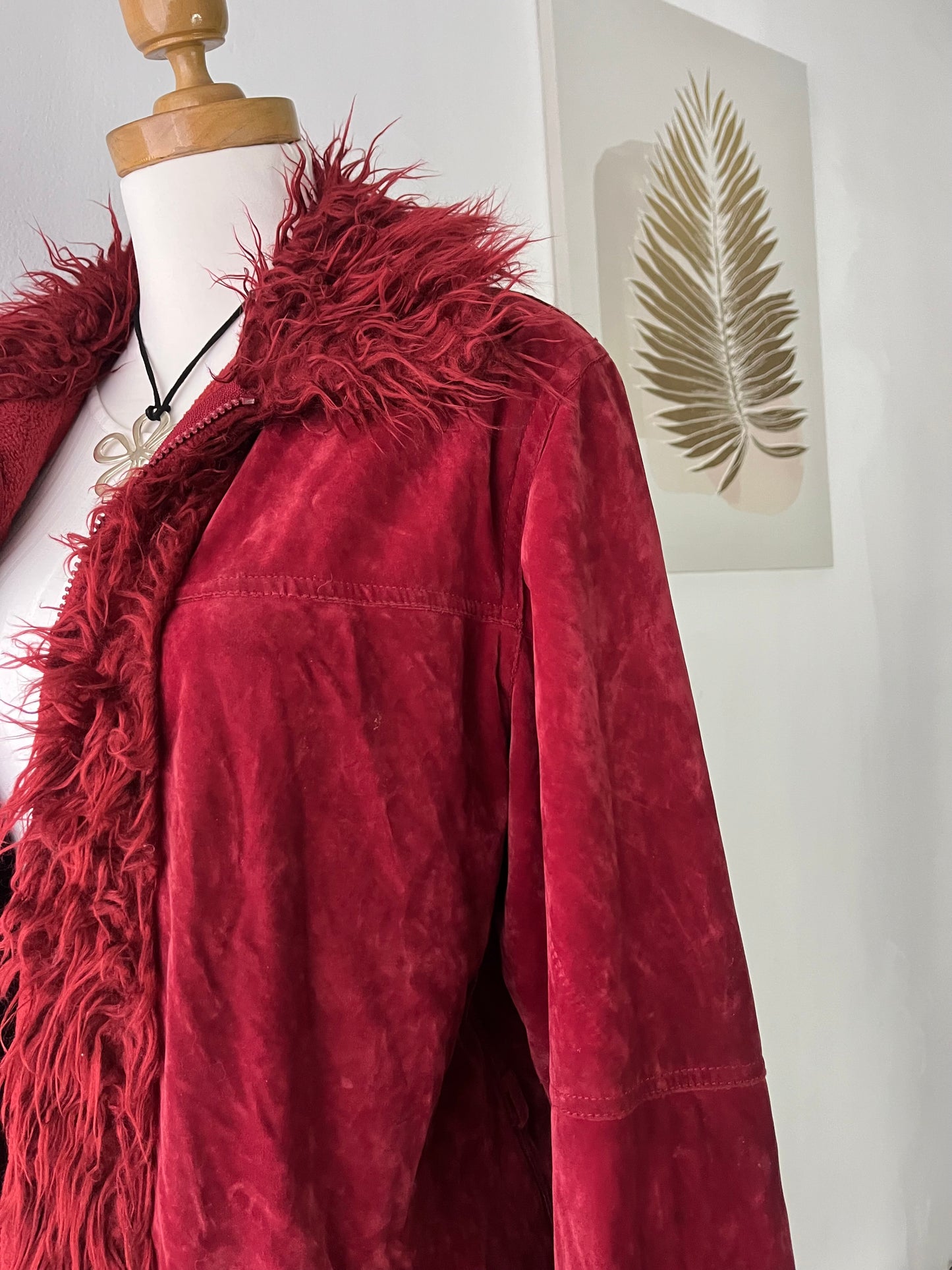 Burgundy penny lane jacket