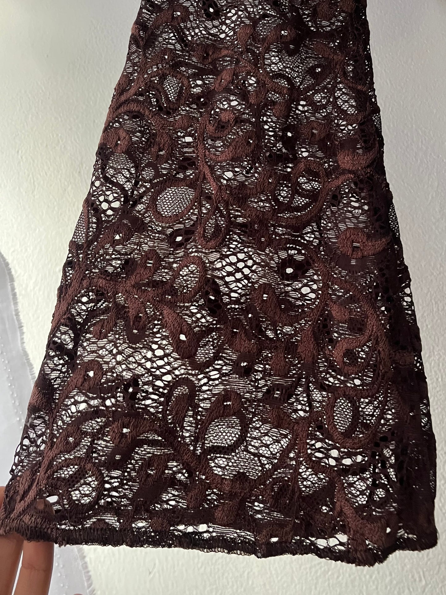 Lace top with flared sleeves