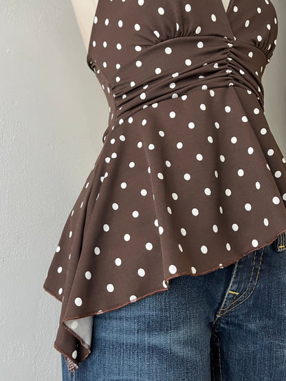 Halter top polka dots