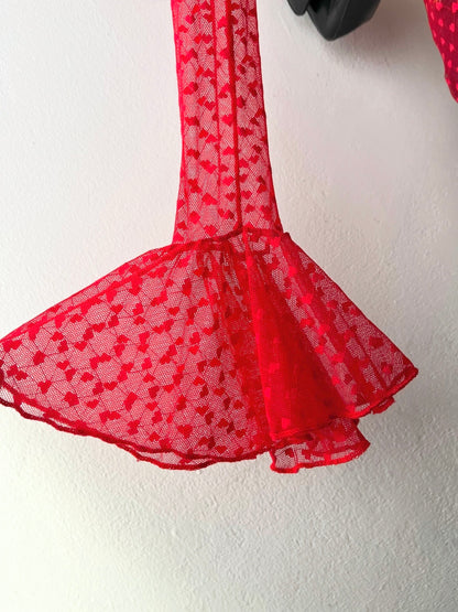 Set (mesh long blouse + top)