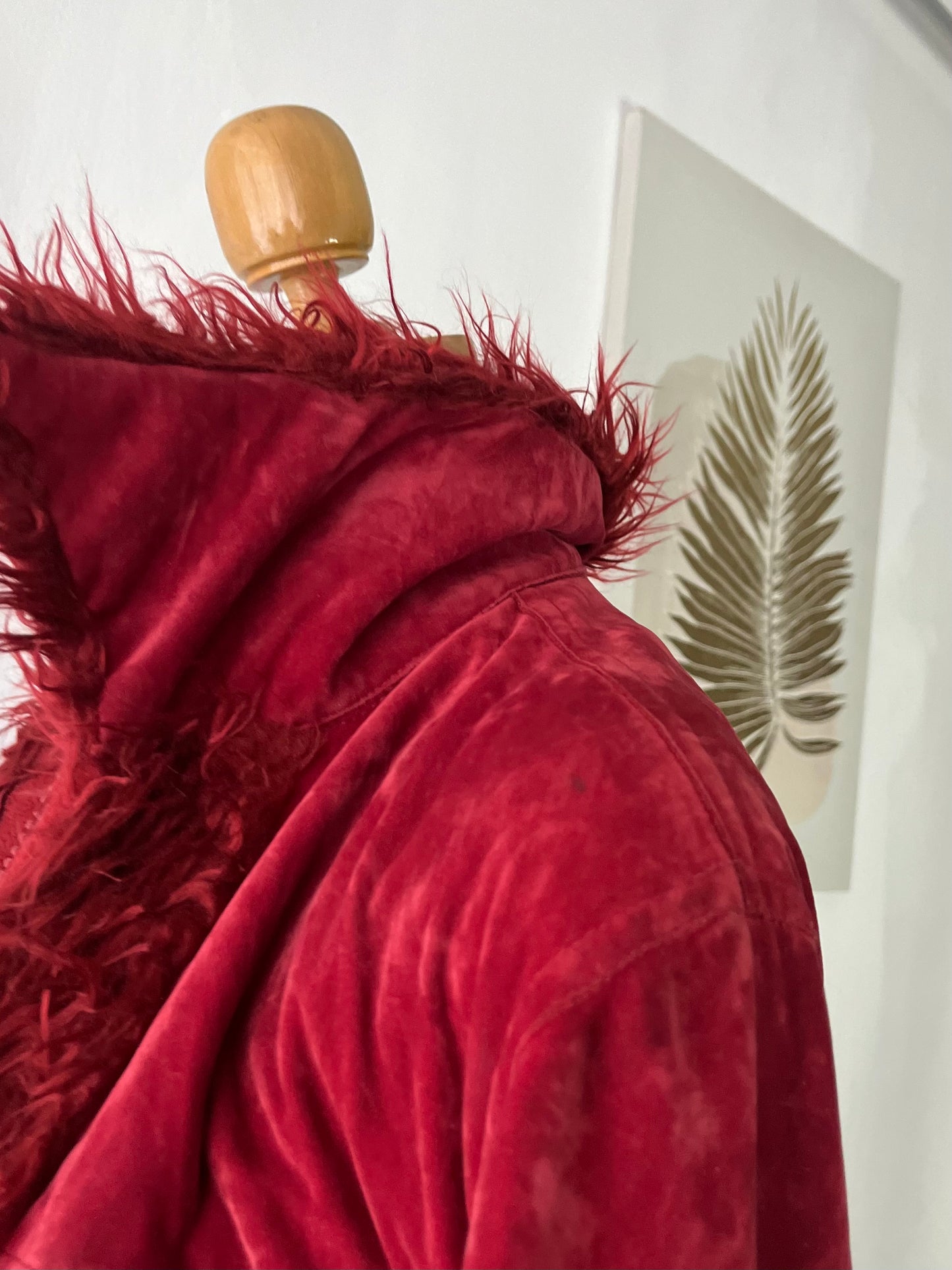 Burgundy penny lane jacket