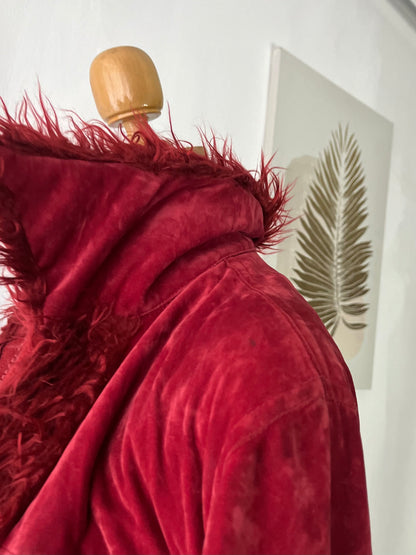 Burgundy penny lane jacket