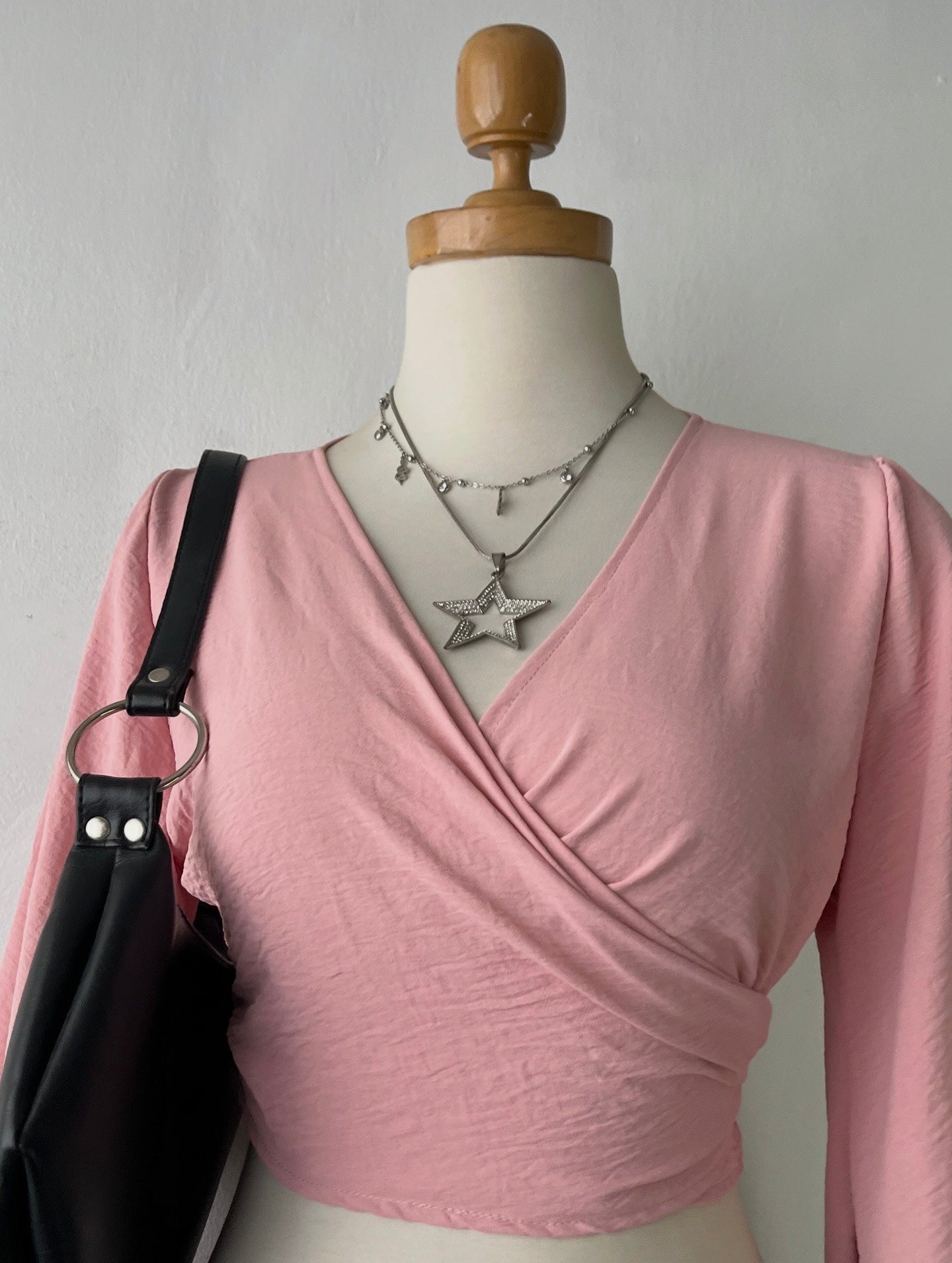 Rosewood wrap blouse