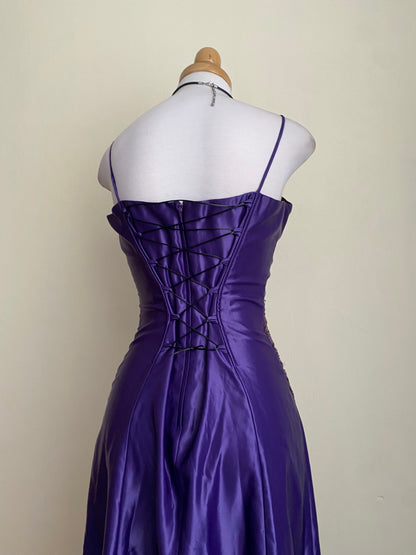 Purple corset dress