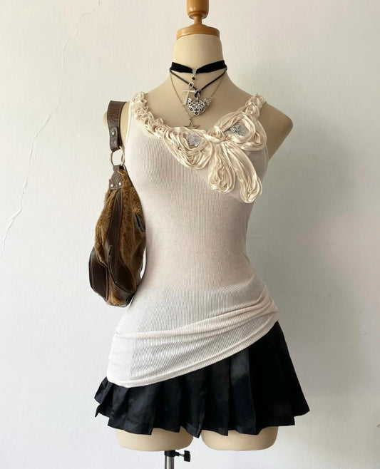 Floral-design poly-dress