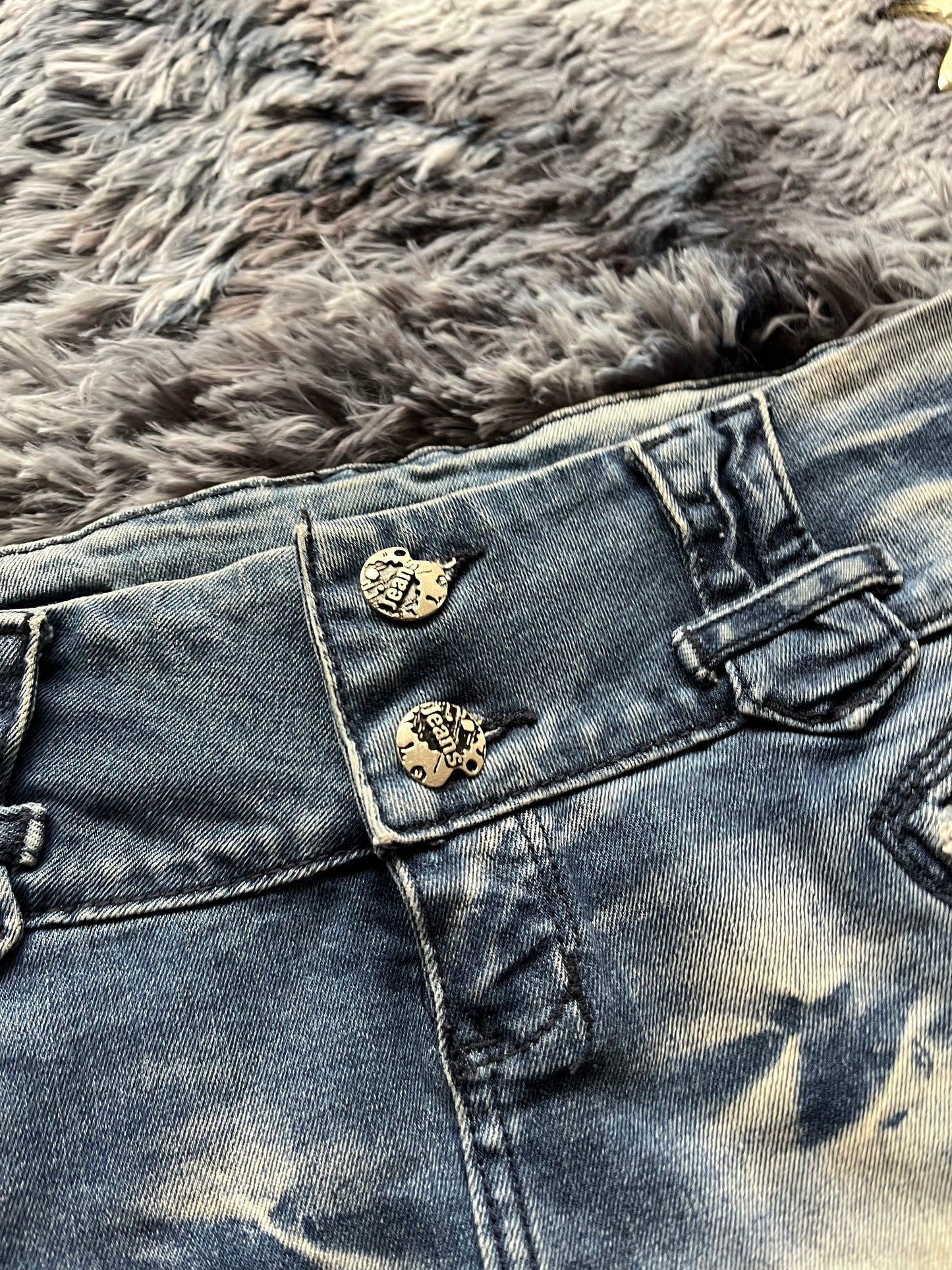 Y2k Mini skirt jean~ size S