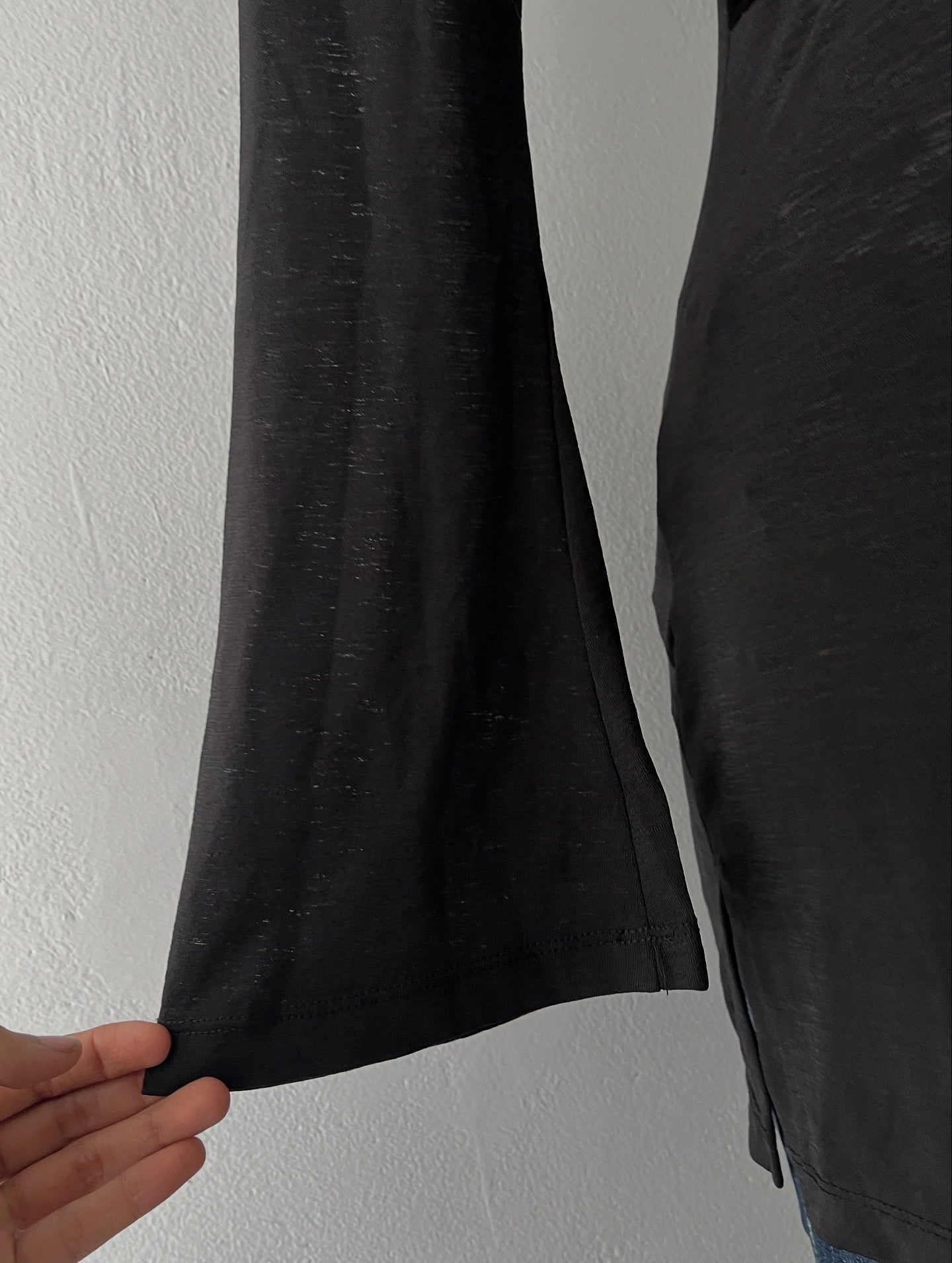 Bell-sleeved polydress top