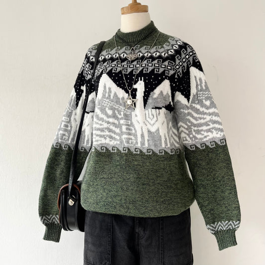 Oversized wool sweater