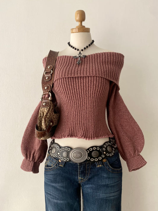 Off-shoulder sweater