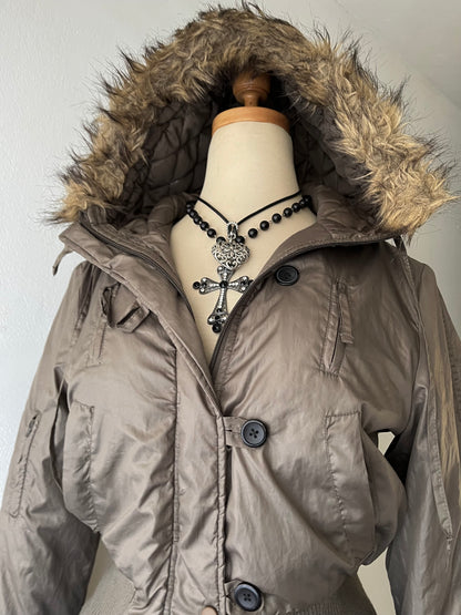 Padded jacket with hood