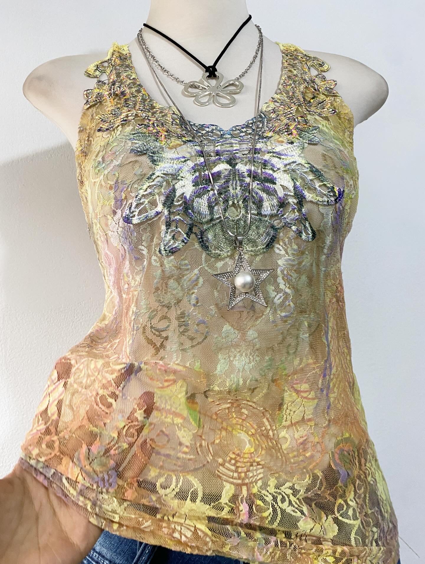 Adorable bohemian lace top