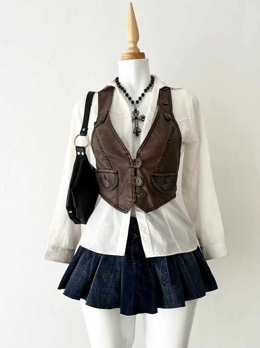 Brown vest