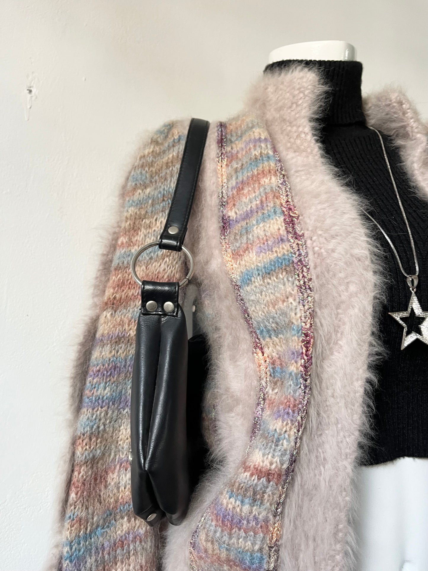 Wool knitted cardigan jacket